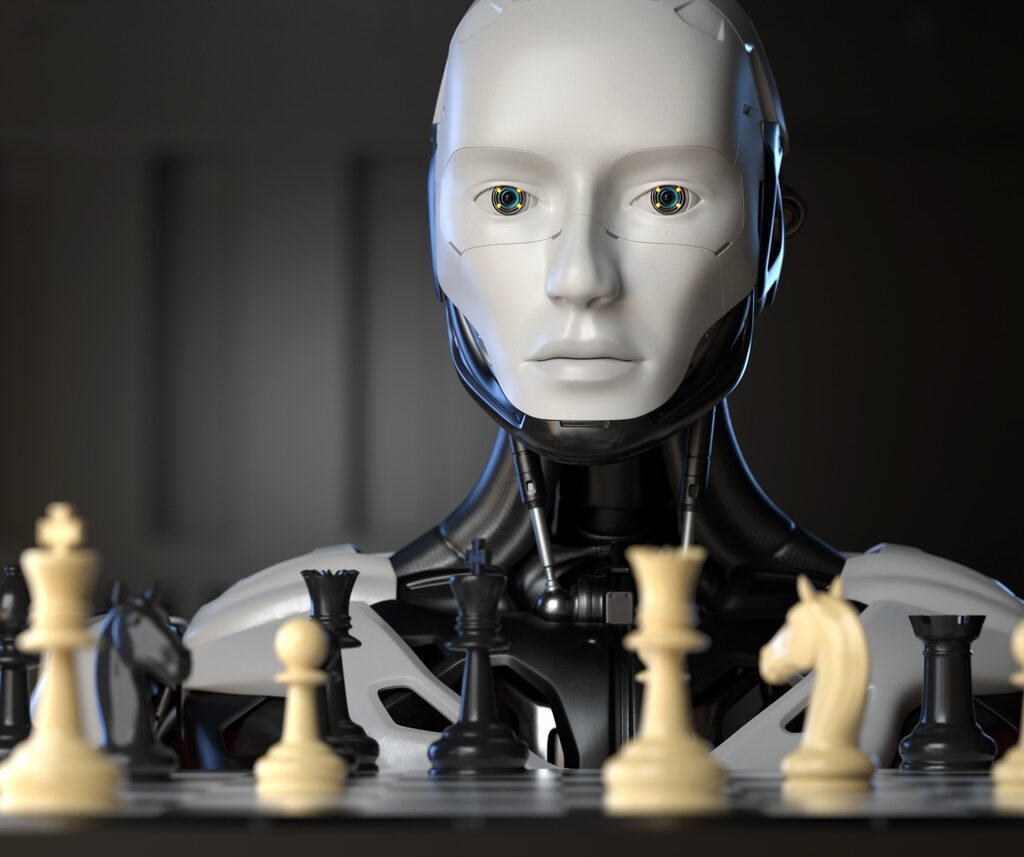 robot playing a game of chess 233tqkj.jpg